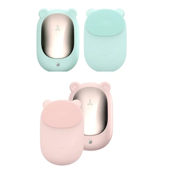 

Clean Bear, Silicon Facial Cleansing Brush. Sonic Gentle Exfoliation & Massage for All Skin Types, Bifunctional Beauty Device