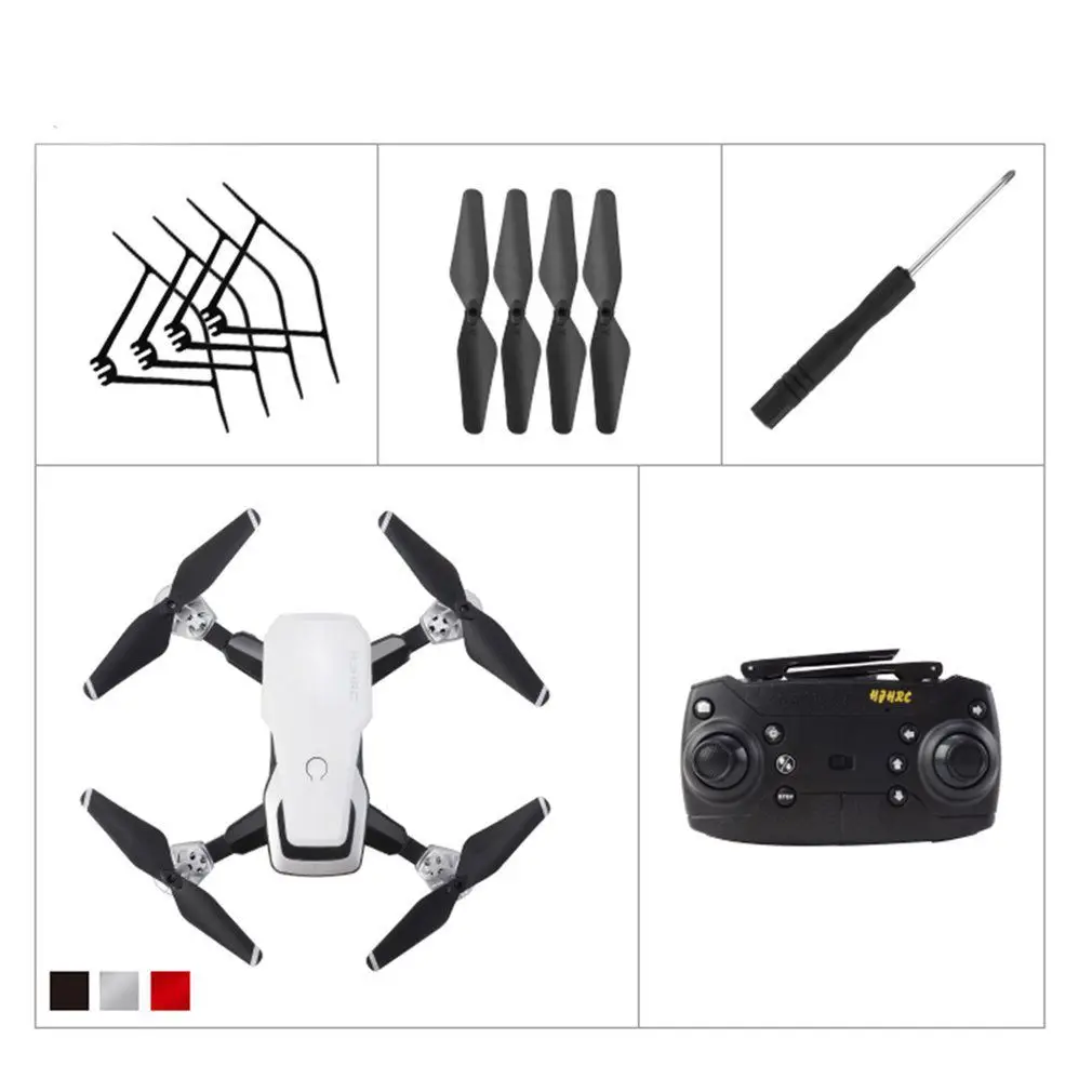 without camera White HJ28 складной Радиоуправляемый Дрон 4 канала Wifi 2MP/5MP FPV камера Дрон высота удержания жестов фото/видео Радиоуправляемый квадрокоптер модель вертолета - Цвет: without camera White