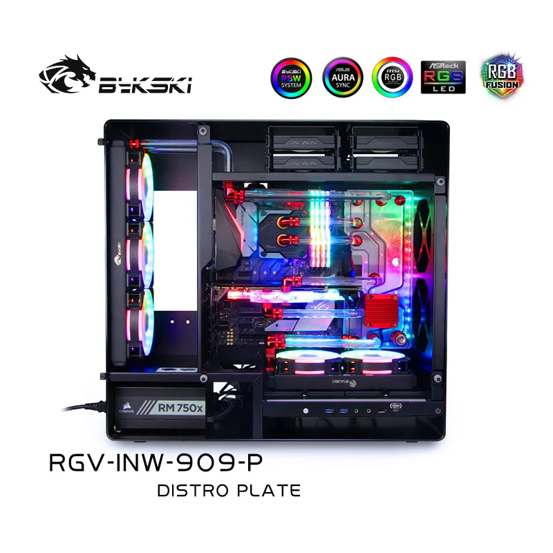 Bykski Waterway Cooling Kit For IN WIN 909 Case 5v ARGB Intel CPU Water Block GPU Building RGV-INW-909-P | Компьютеры и офис