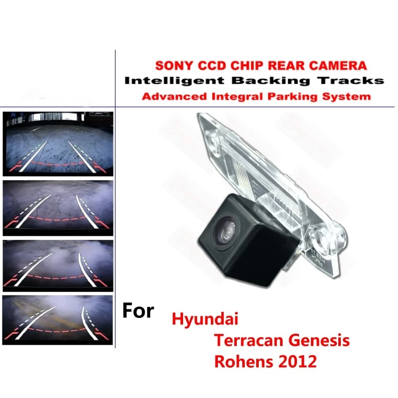 Для Hyundai терракан Genesis rohairs 2012 интеллектуальные динамические треки заднего вида обратная резервная траектория камера ночного видения
