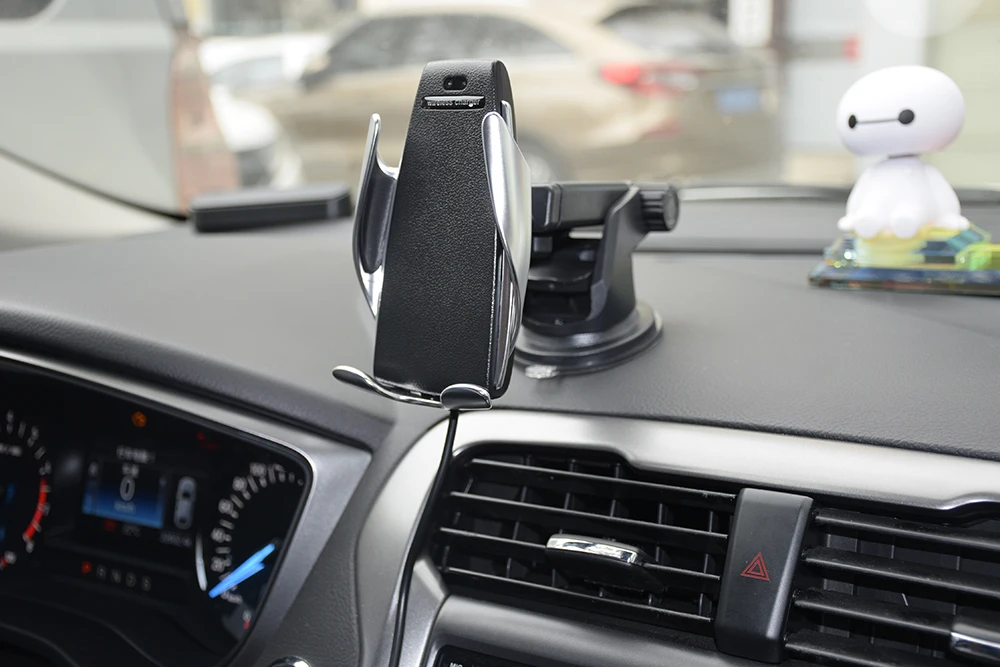 Carro sem Fio Titular do Telefone Montagem de Aperto do Carro ar para Samsung Carregador Móvel Automático Infravermelho Rápido qi Rapidamente Ventilação Huawei s5 10 S5 carro sem fio carregador móvel titular