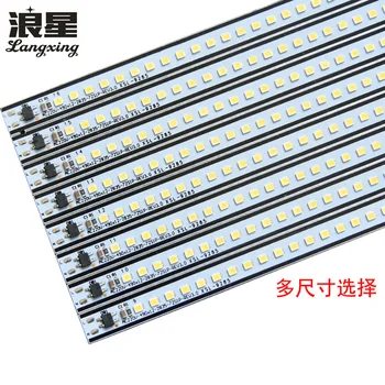 

220v Free Driver Flex LED Strips Highlight Copper Bracket 2835 Showcase Counter Lighting Lamp Ceiling Industrial Lighting