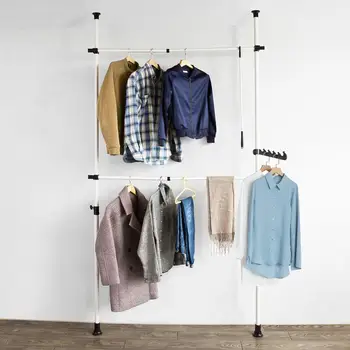 

SoBuy Adjustable Telescopic Wardrobe Organiser,FRG109