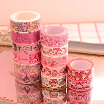 

2PC/lot CuteWashi Tape Set Japanese Paper Planner Masking Tape Adhesive Tapes Stickers Decor Stationery Tape