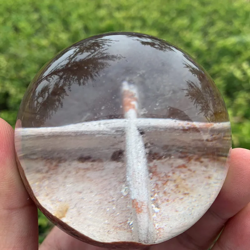 Волшебный натуральный камень и кристаллический крест Иисуса. Кварцевый хрустальный шар идеальная коллекция украшений для дома