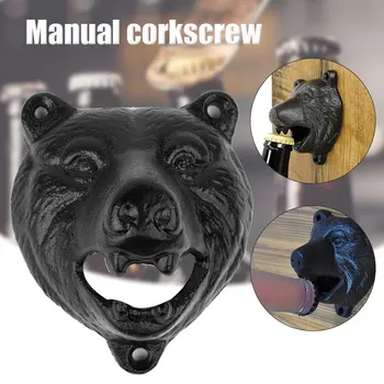 

Economical Bear Bottle Opener Wall Mount Innovative Manual Bottle Opener Kitchen Supplies ds99