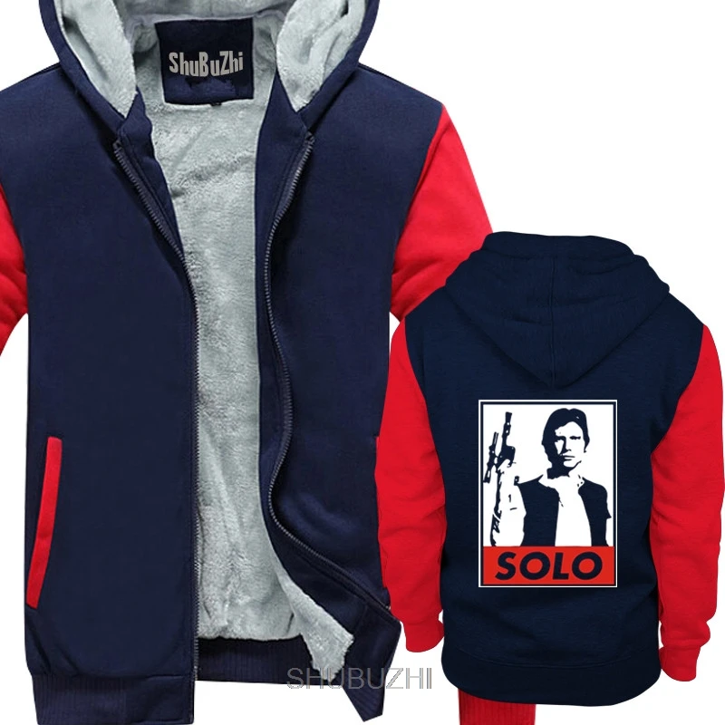 Han Solo, забавные, Звездные войны, фильм, комиксы, унисекс, мужские, плотные толстовки, мужские, s, повседневные, новое пальто, толстовка с капюшоном, с принтом размера плюс, на заказ, толстовка sbz6053 - Цвет: navy red