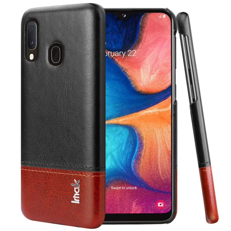 Кожаный чехол IMAK в сдержанном стиле A20e Etui для samsung A20e, чехол для samsung A20, Роскошный чехол для samsung Galaxy A20, чехол A 20 E