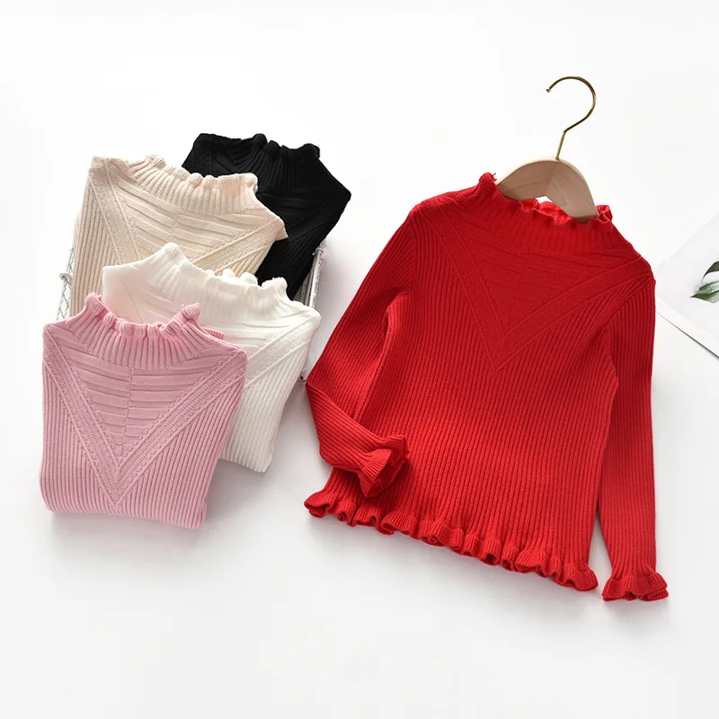 

Europe And America CHILDREN'S Sweater 2019 New Style Kids' Sweater GIRL'S Sweater Children Base Clothing