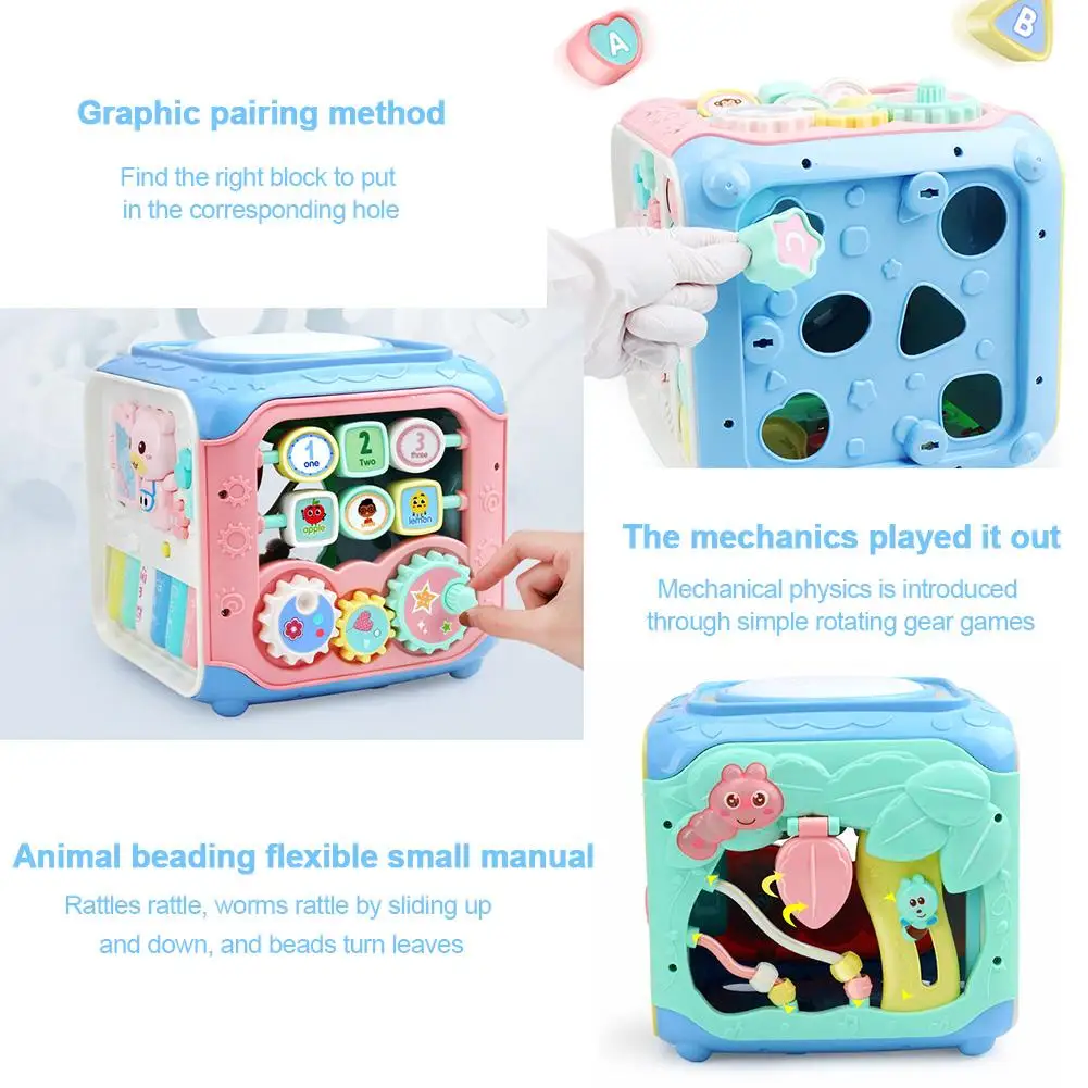  Early Educational Toy Baby Activity Cube Toys Educational Bead Maze Play Center Teaching Learning T - 4000115239604
