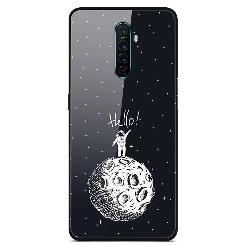 Для OPPO Realme X2 Pro Чехол из закаленного стекла чехол жесткая задняя крышка для телефона для OPPO Realme X2 Pro TPU бампер чехол s для RealmeX2 Pro - Цвет: 21