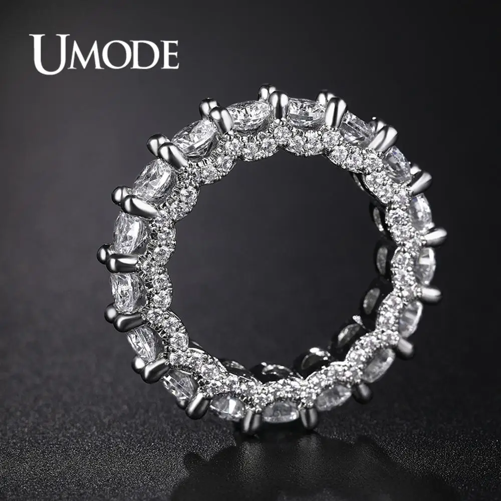 UMODE, ювелирное изделие,, модное, большое, роскошное, Cusion, циркониевое кольцо для женщин, новое, обручальное, обручальное, ювелирное изделие, кольца вечности AUR0576A