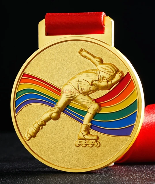 US $8.08 Childrens Medal Roller Skating Competition Medal Gold Medal Bronze Medal