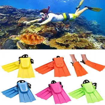 

1Pair Diving Fins Swimming Hunting Underwater Flippers Child Flipper ABS Soft