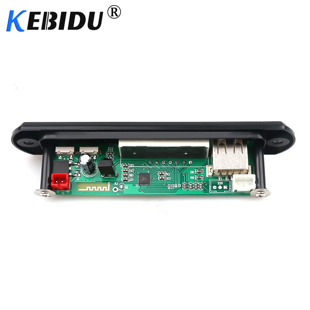 Kebidu 5 в 12 В MP3 декодер WMA автомобильный аудио-USB TF модуль fm-радио беспроводной Bluetooth MP3-плеер цветной экран для автомобиля