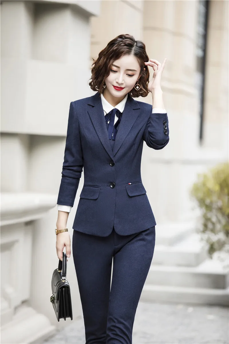 Высококачественные тканевые блейзеры женские деловые костюмы с брюками-карандашами и пиджаками и жилетом пальто и жилет для дам брючные костюмы