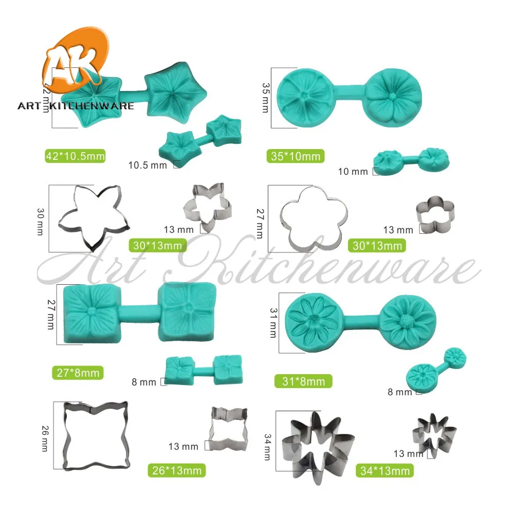 4 Pcs Moule En Silicone D'Arbre Feuille D'Érable Fondant Moule Gâteau Décoration Outils Cuisson