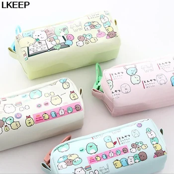

PU Cute Cartoon Printed Make Up Bags Cosmetic Large Capacity Storage Bag Portable Multifunction Cosmetic Bag Cases