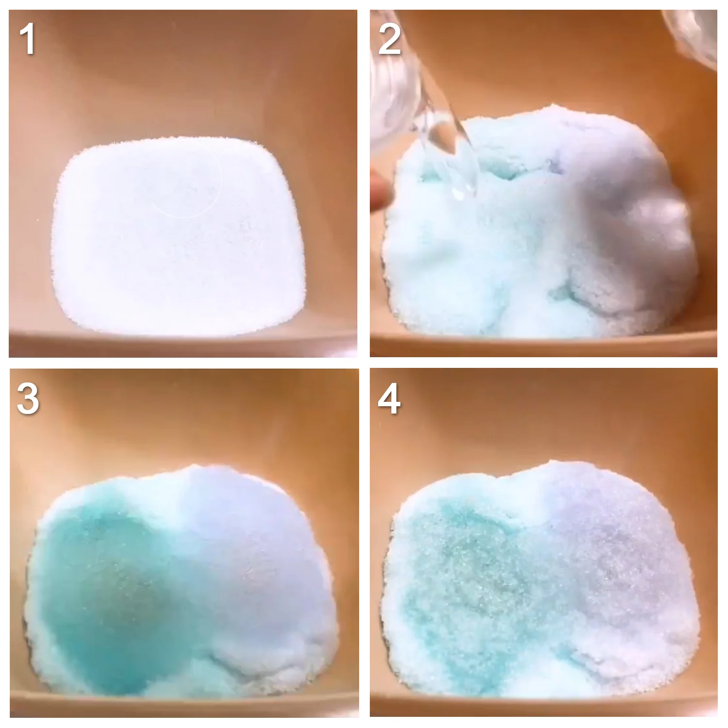 Behogar 4 шт. удивительный DIY мгновенное поддельное Моделирование Пушистый Snow Powder искусственный Снеж. Порошок для рождественского свадебного фестиваля для праздников и вечеринок украшения