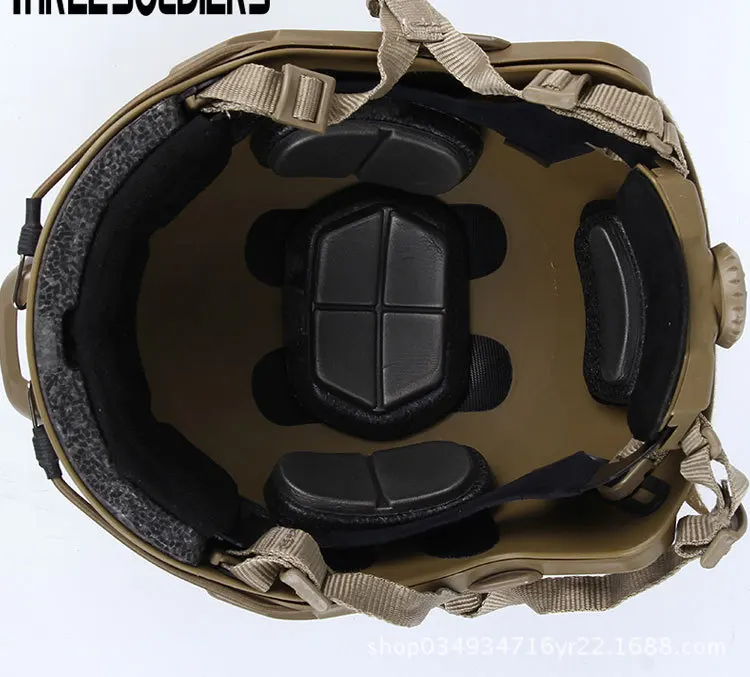 

Fast Python Camouflage Tactical Helmet Ellipse Hole PJ-Luxury Configuration Multi-functional Outdoor Riding Helmet