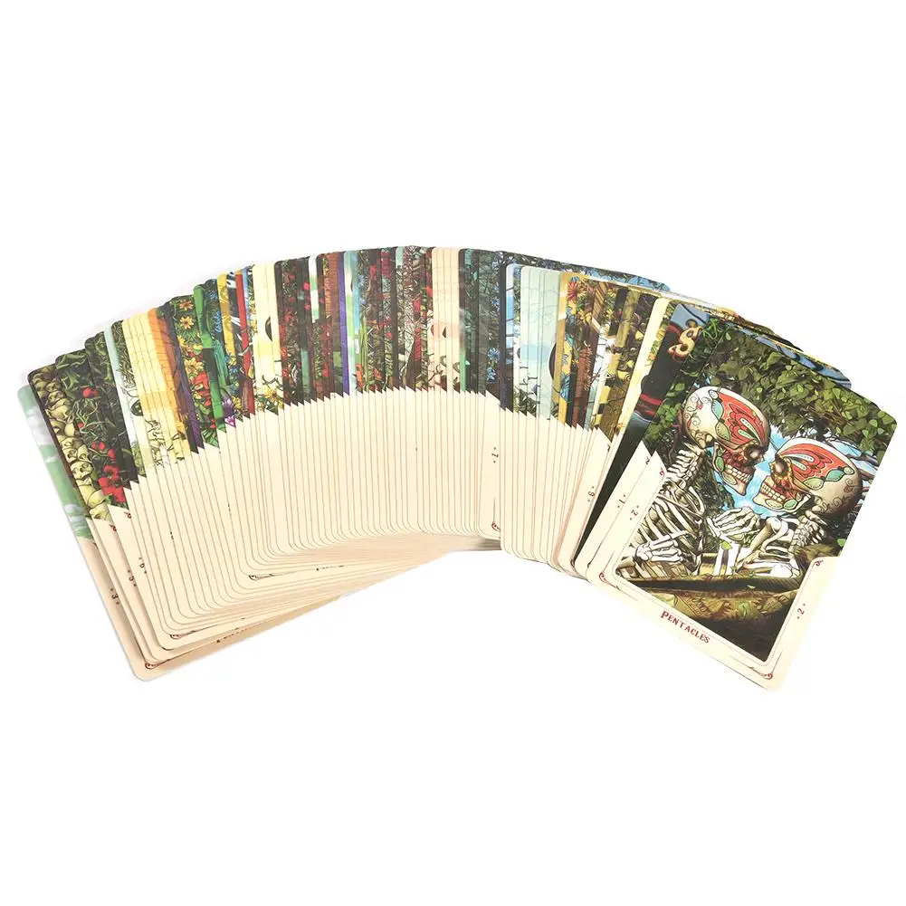 78 Pcs Tarot Cards Sheets Santa Muerte Tarot Card Board Game Playing Card Deck Table Games For Family Party