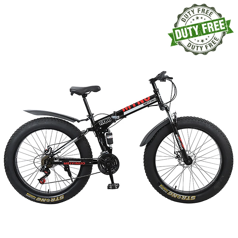 MEIYINUO M80 Adult Folding Mountain Fat Bike 26 Inch Wheel 27