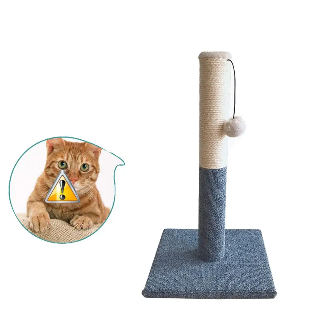 

New Pet Cat Toy Scratching Column Blanket Cloth Cat Grinding Claw Toy Small Cat Climbing Frame Gray Training Supplies