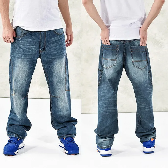 Large size 42 40-28 5XL-M Hip hop jeans men famous designer brands high quality Skateboard denim Skateboard jean man spring - Цвет: 072 US SIZE