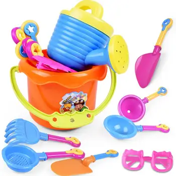 

Kuulee 9pcs Baby Summer Beach Sand Toy Basics Set Children Creative Beach Fun Snow Play Tool Toys Set