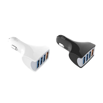 

4 USB Car Mobile Phone Charger Quick Charge 3.0 Car Cigarette lighter 7A QC3.0 Turbo Fast Charging Car-charger