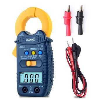 

Multimeter clamp meter dc current A3399 mini current digital ammeter clamp tester AC/DC with probes for multimeter + clip