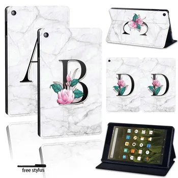 

For Amazon Fire 7 5th/7th/9th Fire HD 8 2016/2017/2018,Fire HD 10 2015/2017 alexa Printing PU Leather Tablet Stand Cover Case