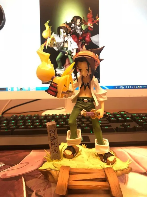 

New Voice Anime Otaku Useful Product Shaman King Prince Charming Linen Warehouse Leaf Garage Kit Model Doll Decoration