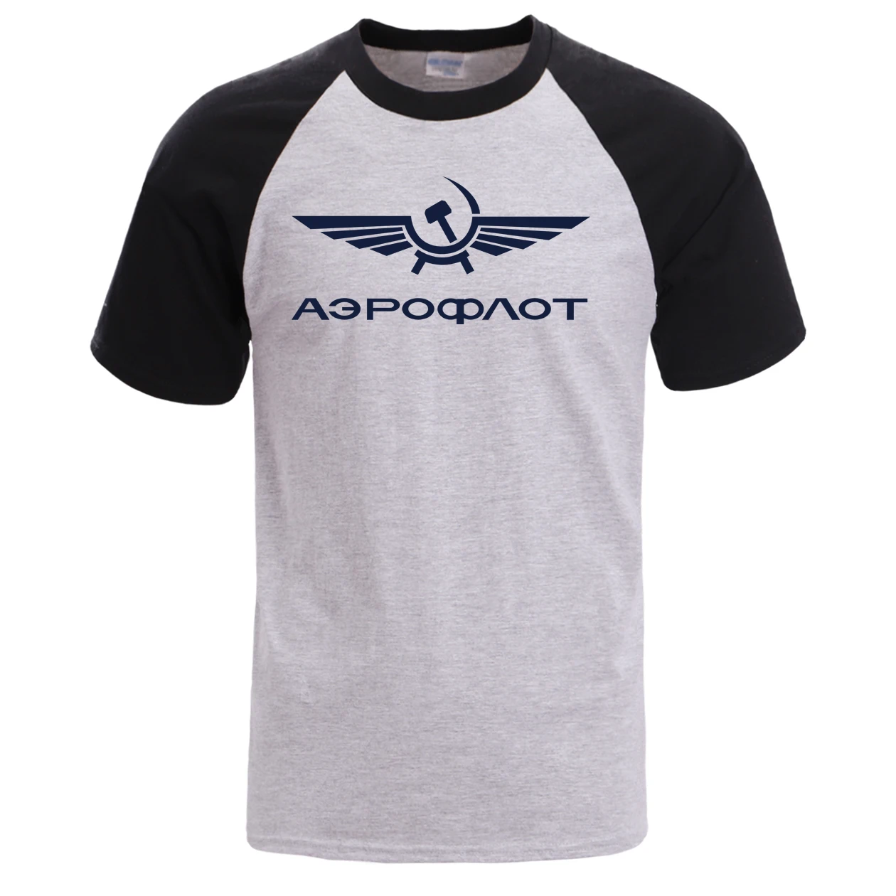 Aeroflot Cccp, Мужская Футболка реглан, летняя мужская футболка с коротким рукавом, хлопковые топы, футболки, спортивная одежда, футболки