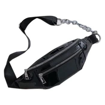 

Women's Smooth PU Leather Bag New Mobile Phone Bag Lady Pockets Ladies Chest Bag Ladies Belt Bag