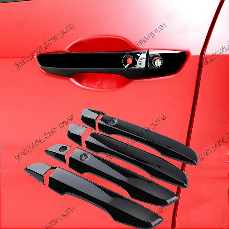 

Black Exterior Door Handle Cover Trim 8pcs For Honda Civic 2016 2017 2018 2019