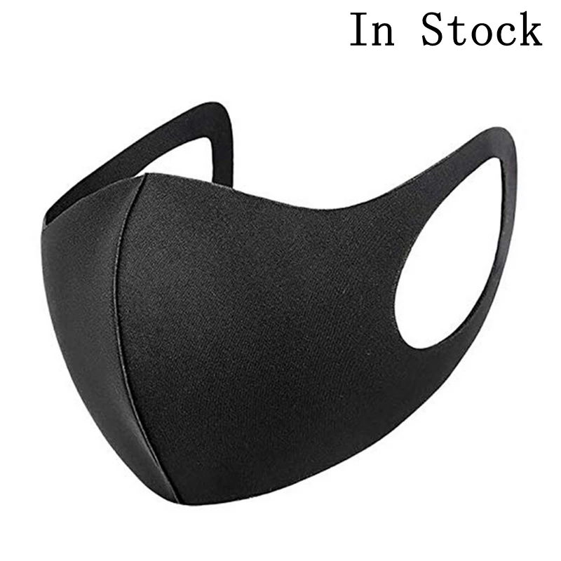 

Pollution Mask Anti Air Dust Smoke Virus with Elastic Earloop Washable Mask Made For Men Women Children Black Breatheable