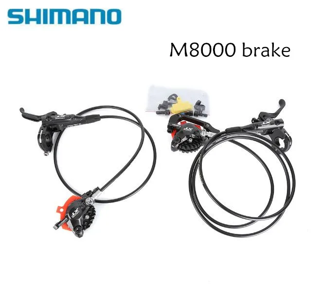 Shimano Deore XT M8000 M8100 комплект гидравлических тормозов Ice Tech охлаждающие колодки передние и задние для mtb велосипеда 800/1500 мм