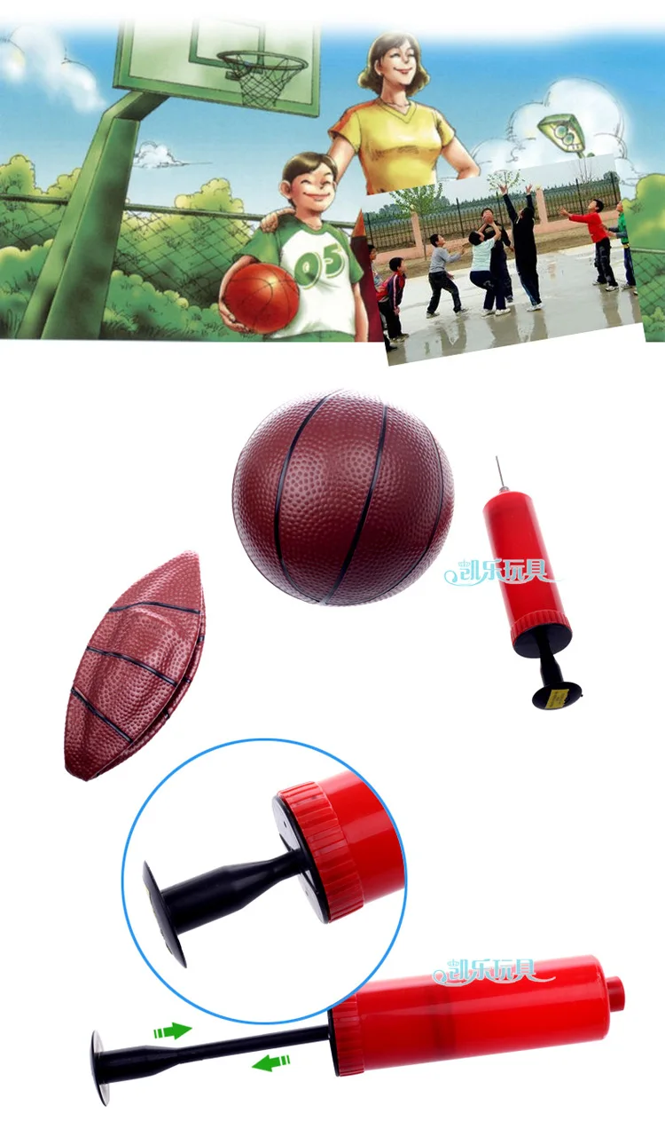New Products Toy Mini Inflator with Basketball Stand with Gas Needle Syringe Tire Pump Inflation Tool