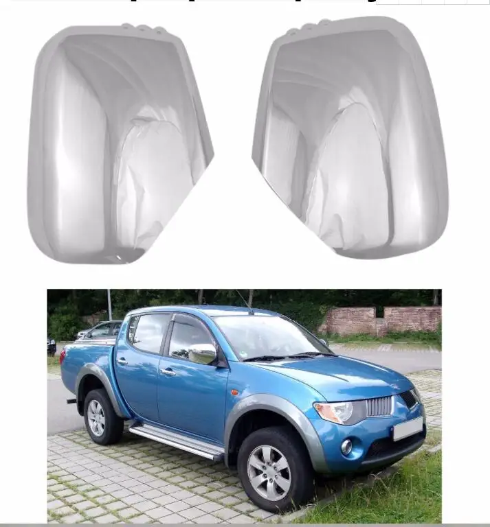 

Novel style 2PCS ABS Chrome plated FOR Mitsubishi Triton L200 2005-2014 Pajero Sport 2011 door mirror covers Car modification