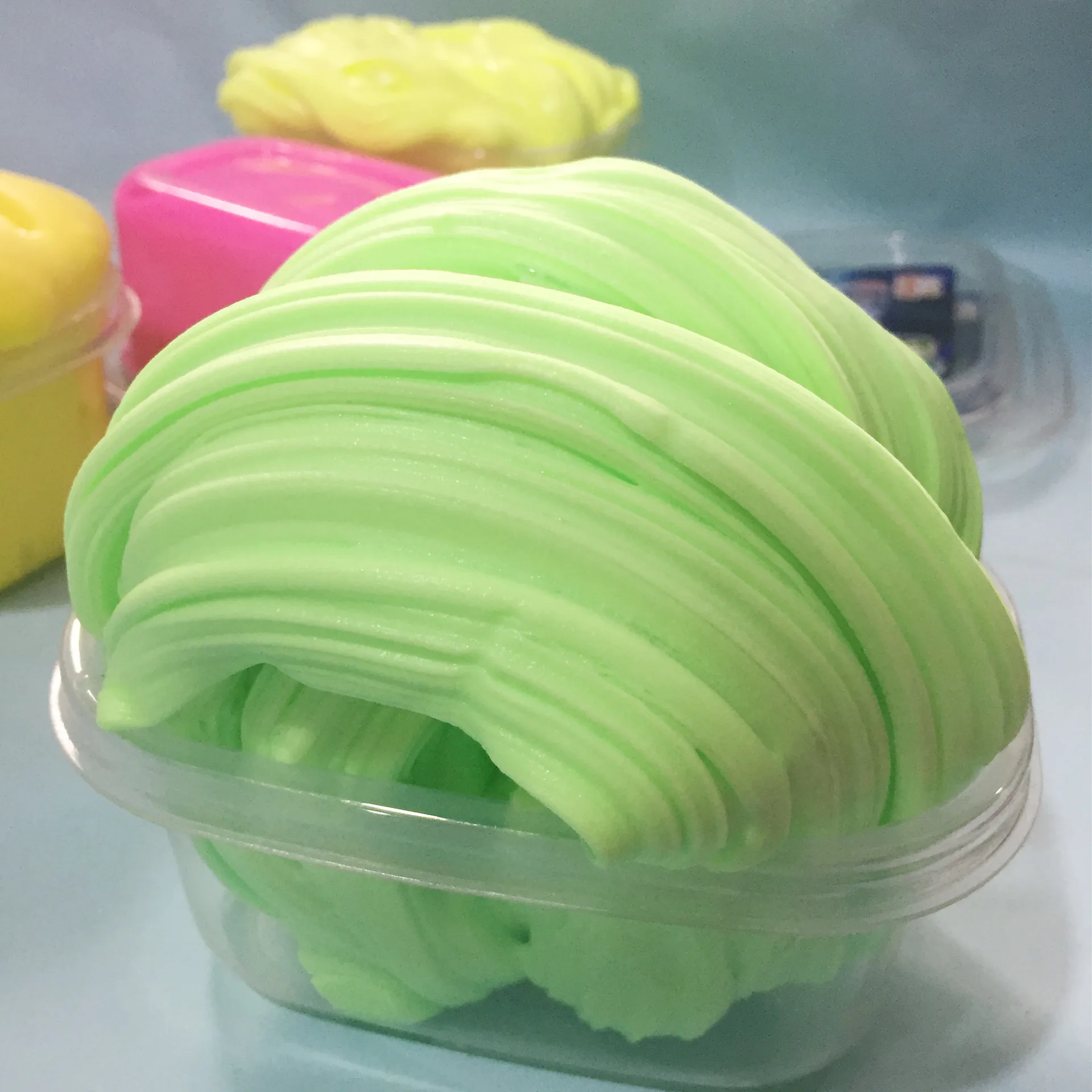 

200g cloud Slime DIY Crystal Mud Transparent no toxic No Borax Magic Slime fluffy slime for Kids Blowing Bubbles Plasticine Toys