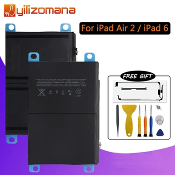 

YILIZOMANA Original Tablet Battery For Apple iPad 6 iPad Air 2 Capacity 7340mAh A1566 A1567 Replacement Li-ion battery + Tools