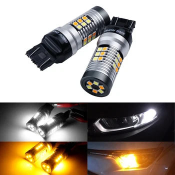 

ANGRONG 2x 7443 W21/5W 580 Bulb 30 SMD LED Sidelight Reverse Daytime Light Lamps DRL 12V