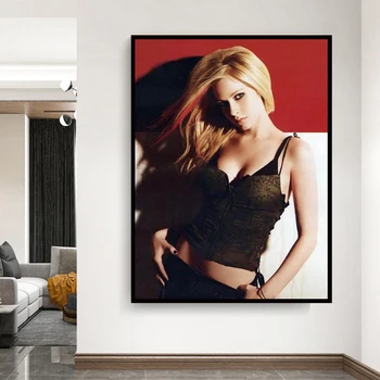 

Pop Rock Singer Avril Lavigne Poster HD Canvas Print Print for Home Wall Decoration Art Mural Girl Bedroom Decoration