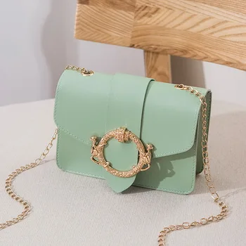 

Fashion Mini Square bag Summer PU Leather Women's Designer Handbag pattern Lock Chain Shoulder Messenger Bag