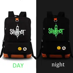 Slipknot школьная сумка мужская wo Мужская светящийся в темноте рюкзак
