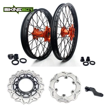 

BIKINGBOY 21/18 21/19 Front Rear Wheels Rims Hubs Discs For KTM EXC 125 200 250 300 400 525 EXC-F 250 EXC-G 400 EXC-R 450