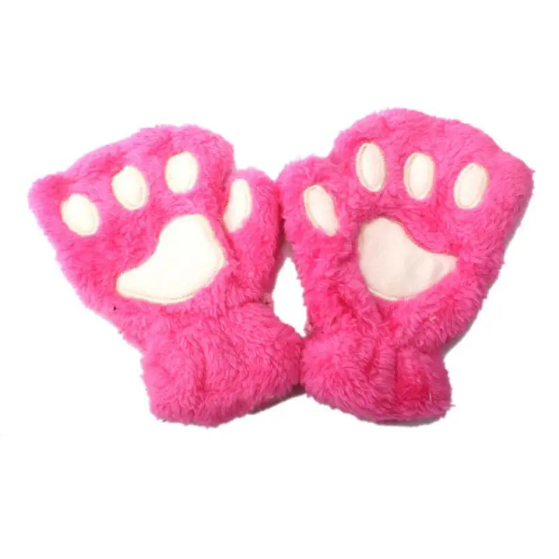 Очень милые детские волшебные вязаные варежки; Детские эластичные перчатки на половину пальцев; зимние теплые перчатки без пальцев с героями мультфильмов; Новинка