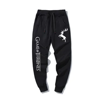 

Black Bucks Game of Thrones Sweatpants Baratheon Casual Cotton Trousers Ladies Lover Harem Joggers Pants Casual Sports Sweatpant