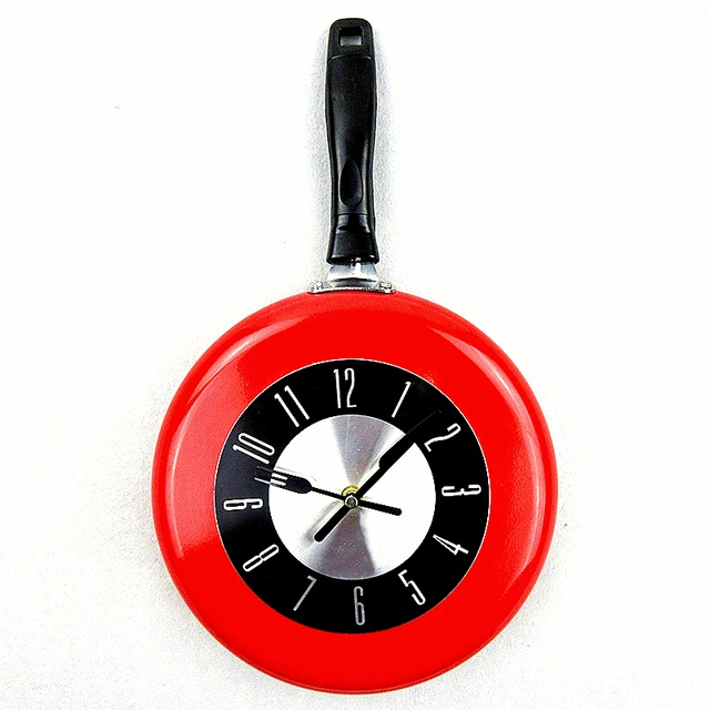 Grote Keuken Klok Muur 10 Eenvoudige Opknoping Pan Design Keuken Wandklokken Horloge